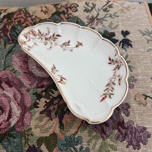 Antique H&C Co. Haviland Limoges France Crescent Trinket Dish Porcelain